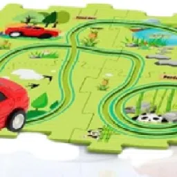 Educational Puzzle Mats with Wind-Up Cars-82