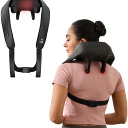 RLN Cult Manual Deep Relax Shoulder Massager, Deep Tissue Kneading Shiatsu Rollers For Pain Relief, Cordless Massager-12