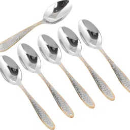 Hammered Stainless Steel Table Spoon Set – 6 Pcs, 15 cm Stainless Steel Table Spoon Set-11