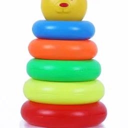 5 Pcs Stacking Teddy Plastic Rings Educational, Multicolor Rings Tower For Kids-27
