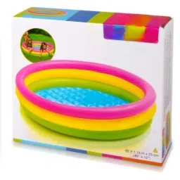 kindertales Sunset (IND*66) Glow Pool in (1.14x0.25 m) With Free Pump Inflatable Swimming Pool image 5