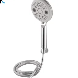 Hand Shower Gio Multiflow (White & Grey) With SS Flexible Tube 1.5 Mtr (150cm) & Wall Hook Handheld-picture-10