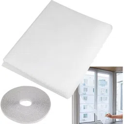 lkg enterprises Polyester Adults Washable LKG 3*4 WHITE WINDOW NET Mosquito Net image 4