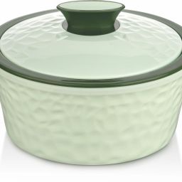 Topaz 2500 Plastic Inner Stainless Steel Casserole, 1.5 Litres,Green Thermoware Casserole-picture-18