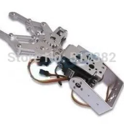 Full Set DIY 2DOF Robot Arm Manipulator Claw+2pcs Servo Brackets(Not Assembly) Kit image 4