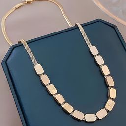 KARISHMA KREATIONS Gold-Plated Stainless Steel Love Engraved Square Charm Bead Chains-image-11