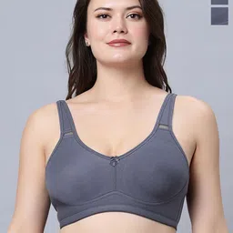 In Care Women Pack of 2 Medium Coverage Non Padded and Non-Wired Bra-17