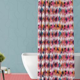 ArtzFolio Pink & Blue Printed Waterproof Shower Curtain-image-56