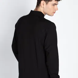 Status Quo Men Solid Mock Collar Front-Open Sweatshirt image 4