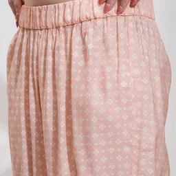 Vishudh Printed & Embroidered Tunic With Trousers Set image 4