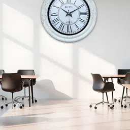 OLIVE TREE White & Black Printed Wall Clock-10