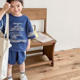 LULU & SKY Girls Printed Round Neck Pure Cotton T-shirt With Short-picture-5