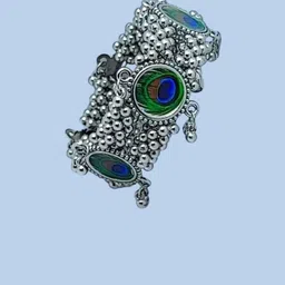 Sangria Ghungroo Beaded Bangle-image-88