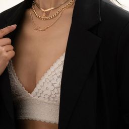 Arzonai Gold-Toned Stainless Steel Necklace-image-54
