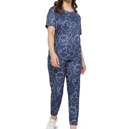 shriez Mickey Mouse Printed T-Shirt With Trousers-image-40