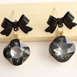 AKISON JEWELS Bow Drop Earrings-image-5