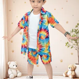 NEW GEN Boys Printed T-shirt and Shirt with Shorts-image-43