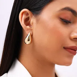Priyaasi Gold-Plated Contemporary Studs Earrings-26