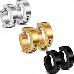 shobhram Unisex Silver Earrings-picture-12