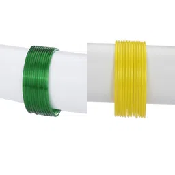 1ST TIME Set Of 24 Green Alloy Bangles-picture-15