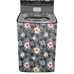 The Furnishing Tree Washing Machine Cover Floral Grey Compatible for Samsung 6.5 Kg Fully-Automatic-image-54