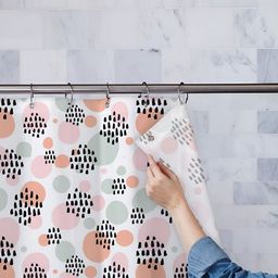 ArtzFolio Single Piece Waterproof Polyester Shower Curtain-image-15