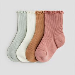 H&M 4-Pack Overlock-Detail Socks-image-44