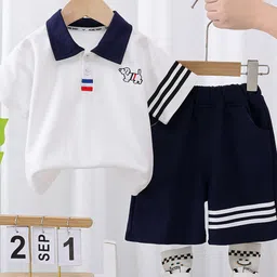 YK Kids Striped T-shirt With Shorts-image-88
