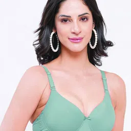 Reveira Women Pack Of 2 Medium Coverage Heavily Padded Non-Wired T-shirt Bra image 5