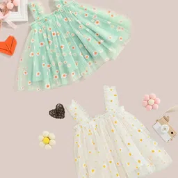 BAESD Floral Print Net Fit & Flare Mini Dress-14