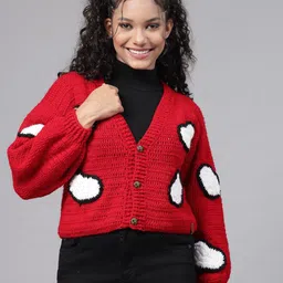 Sugercandy Women Woollen Cardigan-image-32