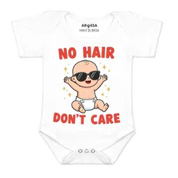 Arvesa Kids-Unisex White Cotton Rompers-picture-20