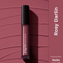 Pilgrim Matte Me Up Liquid Long-Lasting & Non-Drying Lipstick - 3 ml - Rosy Darlin'-21-37