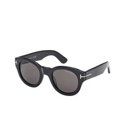 Tom Ford Unisex Grey Lens & Black Oval Sunglasses with-image-38