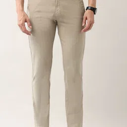 AD By Arvind Men Slim Fit Chinos Trousers-image-65