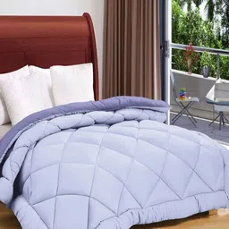 VAS COLLECTIONS Lavender Microfiber Mild Winter 210 GSM Double Bed Comforter-image-89