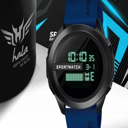 Hala Men Dial & Straps Digital Multi Function Watch HALA-1140-BLUE-1