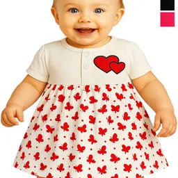 KidzzCart Polka Dot Print Fit & Flare Dress-picture-18