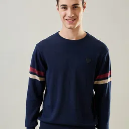 TIM PARIS Men Round Neck Pullover Sweater-image-54