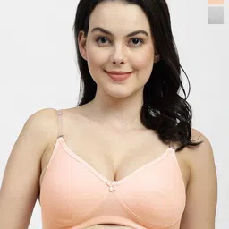 SHYAM SONS FLAIR Women Pack of 2 Full Coverage Non Padded T-shirt Bra-image-17