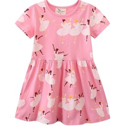 LULU & SKY Girls Cotton Conversational Printed Fit & Flare Dress-picture-36