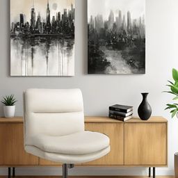 THE ARTMENT White & Black The Criss Cross Lounge Chair-image-61