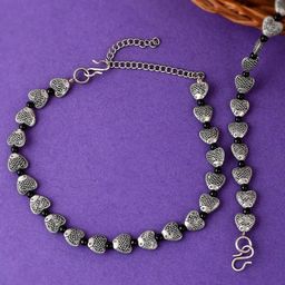 HIGH TRENDZ Silver-Plated Beaded Anklets-image-59