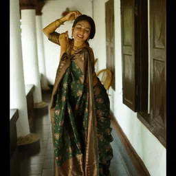 Flosive Woven Design Zari Art Silk Banarasi Saree-picture-54