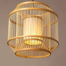 HABERE INDIA Beige Traditional Ceiling Lamp-23
