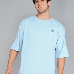 Kolor Fusion Men Solid Round Neck Oversized T-shirt-image-88