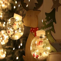 KAVYARA White Ball Shape String Lights-2