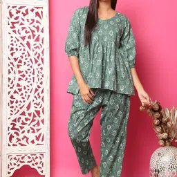 TAG 7 Women Printed Night suit-image-20