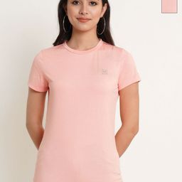 IX IMPRESSION Women Pack of 2 Solid Round Neck T-shirts-picture-39