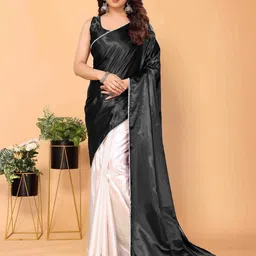 JULEE Satin Half and Half Saree-image-21